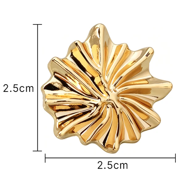 Metal Gold Sun Shape Button suppliers