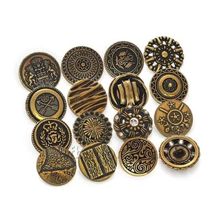 Kancing Blazer Kuningan Antik