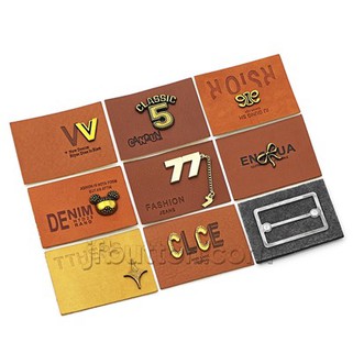 Topi Patch Kulit Dengan Logo Logam