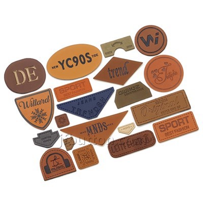 Label buatan tangan kulit