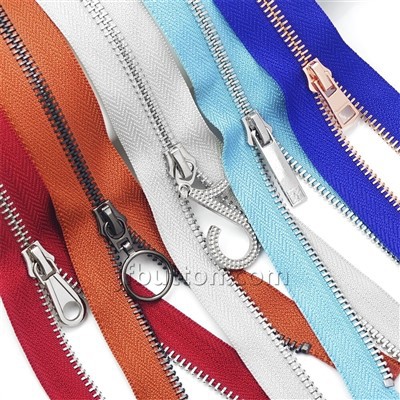 Ritsleting Logam Dengan Tarikan Cincin