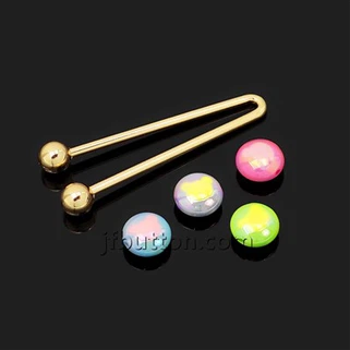 V Cincin logam untuk halter atas