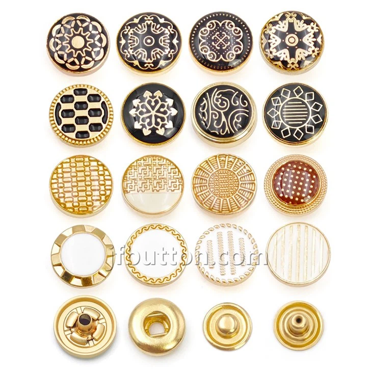 Snap Buttons for Clothing