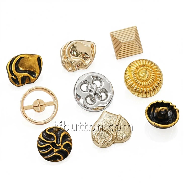 Faceted Domed Shank Button