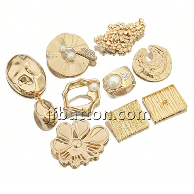 Kancing Shank Pakaian Desain Abstrak
