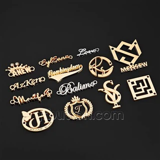Label Merek Dompet Logam Kustom