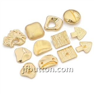 Kancing Blazer Logam Tidak Beraturan