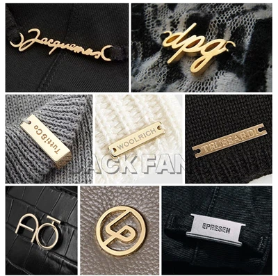 6 bahan teratas untuk label logam dalam pakaian, pakaian, daya tarik