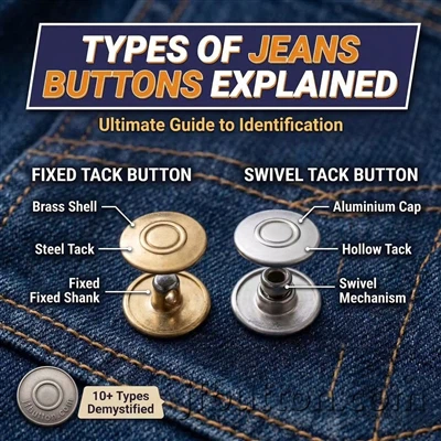 Penjelasan Jenis Kancing Jeans