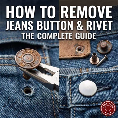 Cara Melepas Kancing dan Rivet Jeans