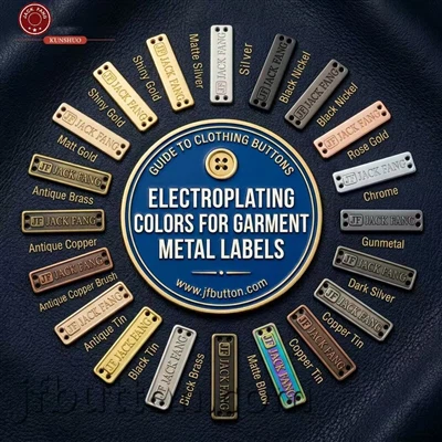 Warna Elektroplating untuk Label Logam Garmen